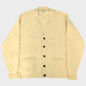 Vintage Alan Paine Cardigan Sweater Men's 46 Lambswool Grunge Preppy Minimalist
